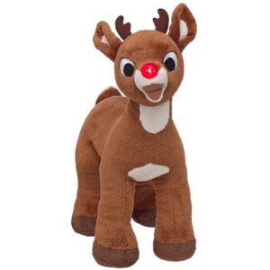 Build a Bear Rudolph the Red Nosed Reindeer Plush Stuffed Animal